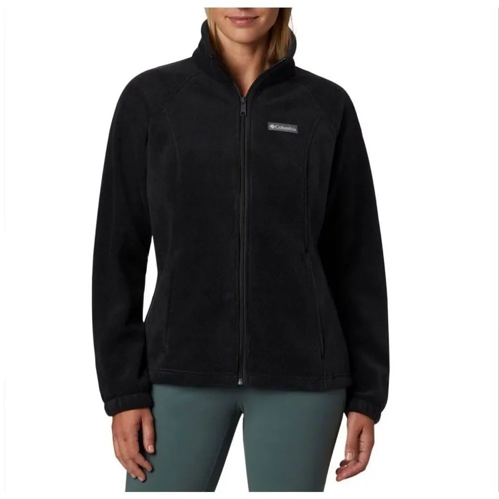 Columbia Benton Springs black full zip fleece jacket xl